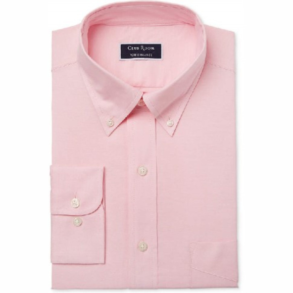 Club Room Other - Club Room Regular Fit  Oxford Pink Dress Shirt